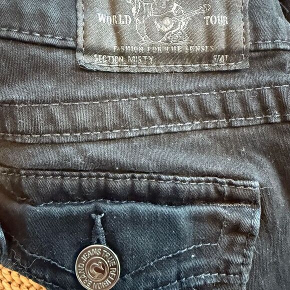 True Religion Jeans Section Misty Slim Fit Black Jeans Size 28 - Picture 16 of 16